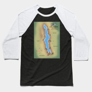 Lake Malawi map Baseball T-Shirt